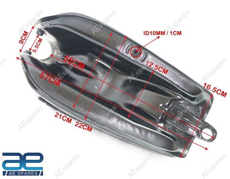 New Petrol Gas Fuel Tank With Chrome Lid Cap Tap For Yamaha Rx