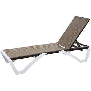 Gymax Folding Iron Outdoor Chaise Lounge Chair Bed Adjustable Patio