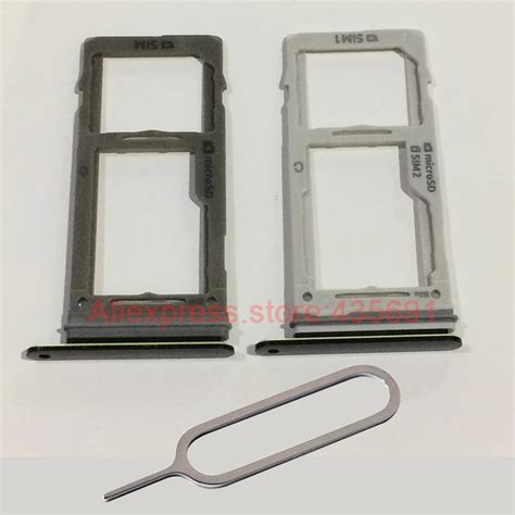 Dual Single Sim Card Tray Slot Holder Micro Sd Card Socket With Ejector