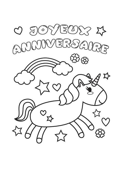 You Dessin Licorne Joyeux Anniversaire 274045 Coloriage Licorne Joyeux