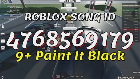 9 Paint It Black Roblox Song IDs Codes YouTube