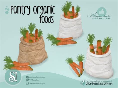 SIMcredible S Naturalis Pantry Carrot Sack Sims 4 Sims 4 Expansions