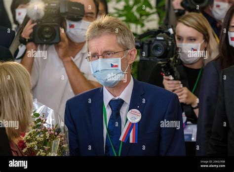 Czech Senate Speaker Milo Vystr Il Seen At The Gate At Taiwan Taoyuan