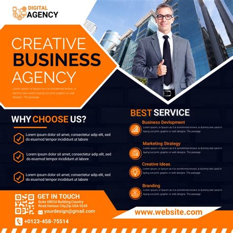 Copy Of Business Marketing Agency Flyer Postermywall