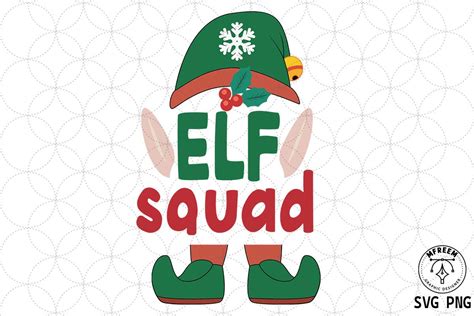 Elf Squad Christmas Svg Sublimation Graphic By Mfreem · Creative Fabrica