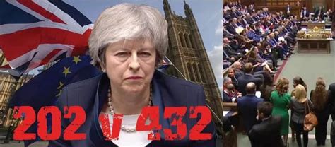 Brexit Vote Result As Theresa May Eu Deal Suffers Crushing Defeat By