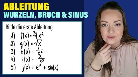 Grundlagen Ableitung Wurzeln Br Che Und Sinus Einfach Ableiten