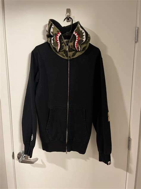 Bape Black Bape Zip Up Hoodie | Grailed