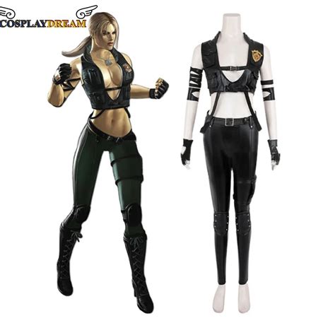 Cosplaydream Women S Mortal Kombat Sonya Blade Costume Sexy Game