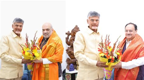 Bjp Tdp Alliance Buzz After Ex Andhra Cm Naidu Meets Amit Shah Jp