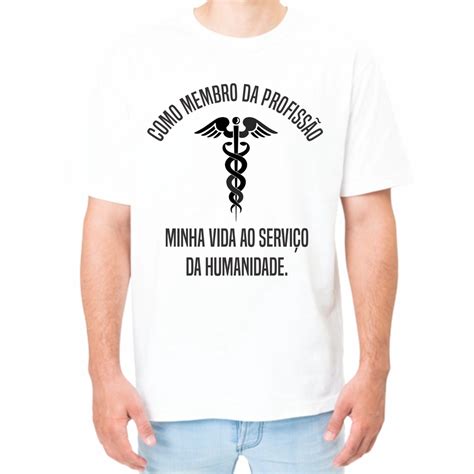 Camiseta Branca Medicina Shopee Brasil