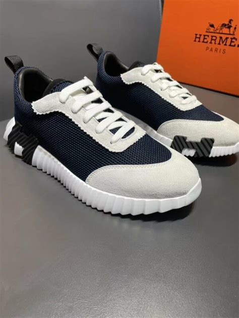 Hermes Bouncing Sneaker Dark Blue For Men JustinBie Lux