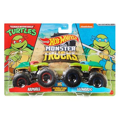 Hot Wheels Monster Trucks Demolition Doubles 164 Scale Mix 3 Vehicle 2 Pack Case Of 8