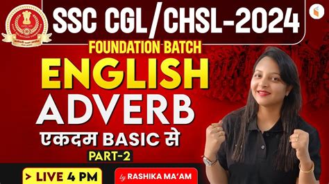 Ssc Foundation Batch Ssc Cgl Chsl Adverb Basic