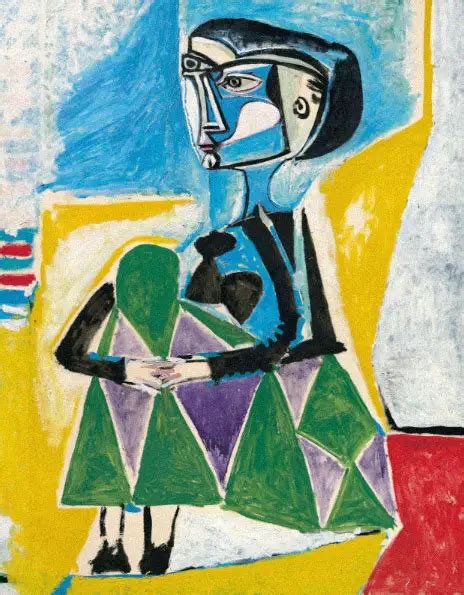 Pablo Picasso — Jacqueline Squatting 1954