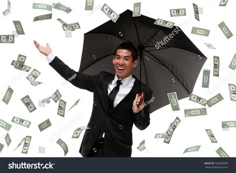 Businessman Enjoying Raining Money Stock Photo 160559993 | Shutterstock