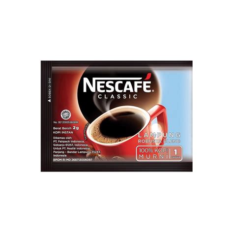 Jual Nescafe Classic 2 Gram Kopi 1 SACHET Dalgona Coffee Shopee Indonesia