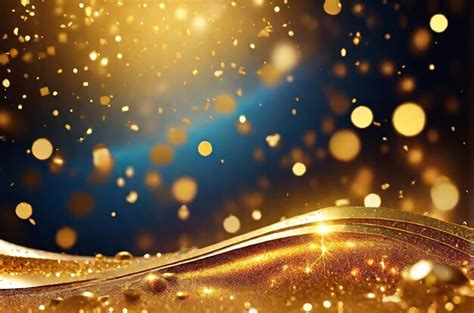 Premium Photo | Golden Glitter Light Abstract Background