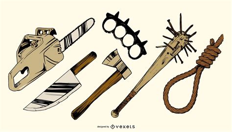 Murder Weapons Vector Graphics Vector Download