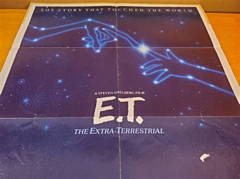 E.T. Movie Poster Authentic Original Vintage Folded Theater - Etsy