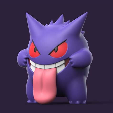 Stl Datei Pokemon Gengar・3d Druckbare Vorlage Zum Herunterladen・cults