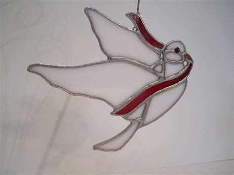 Dove Stained Glass Ornament