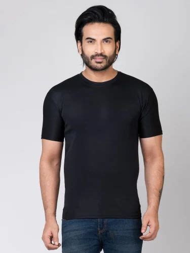 Round Black T Shirt Plain At Rs 95 Piece In Kolkata Id 2853378170312