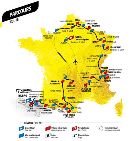 D Crypter Imagen Carte Tour De France Parcours Fr