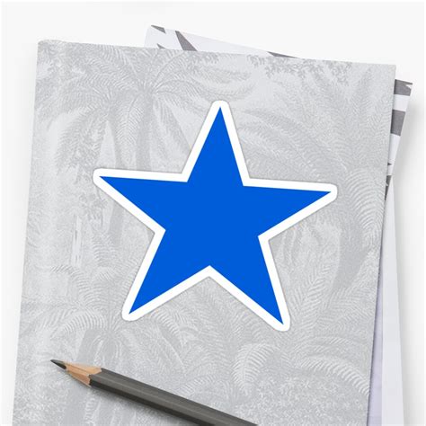 "Blue Star Emoji" Sticker by MikePrittie | Redbubble