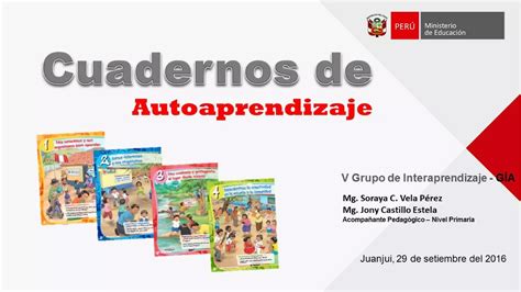 Cuadernos De Autoaprendizaje Minedu 2016 Ppt