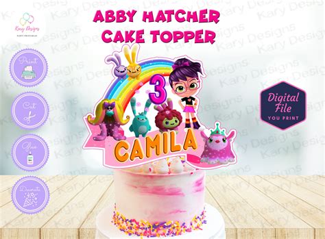 Abby hatcher cake topper, abby hatcher cake topper printable, abby ...