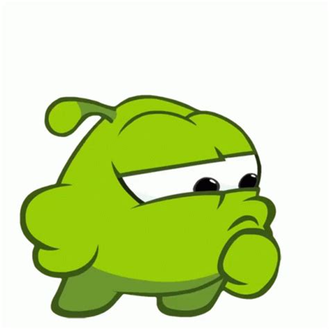 Thinking Om Nom Sticker Thinking Om Nom Cut The Rope Discover