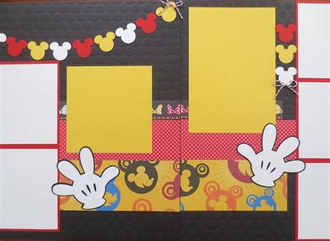 Mickey Mouse Scrapbook Layout