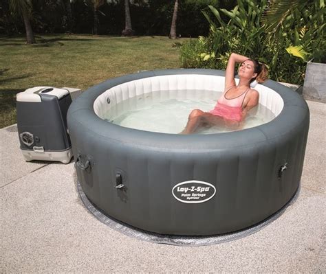 Bestway Lay Z Spa Palm Springs Hydrojet Inflatable Hot Tub Jacuzzi Spa