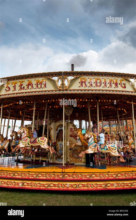 Children Fairground Carousel Horses Hi Res Stock Photography And Images