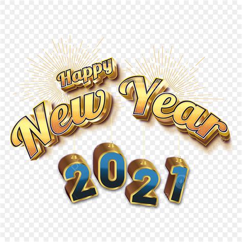 New Year Text Vector Design Images D Text Happy New Year Happy New