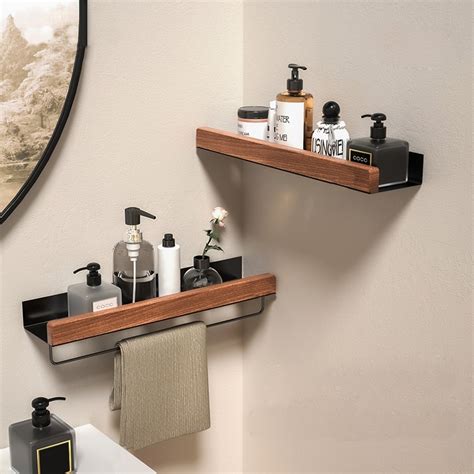 Yun Jie Ya Nordic Style Solid Wood Holder Beech Bathroom Wooden Shampoo