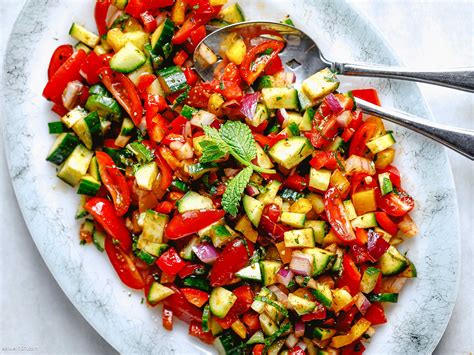 Mediterranean Cucumber Salad Recipe Eatwell101