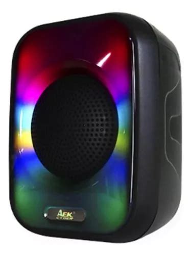 Alto falante Bluetooth rádio de 4 polegadas conexão Fm TWS e luz LED