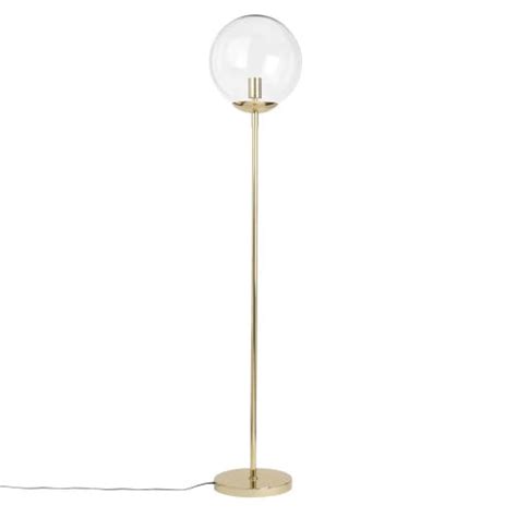 Lampadaire En M Tal Dor Et Globe En Verre H Zirma Maisons Du Monde