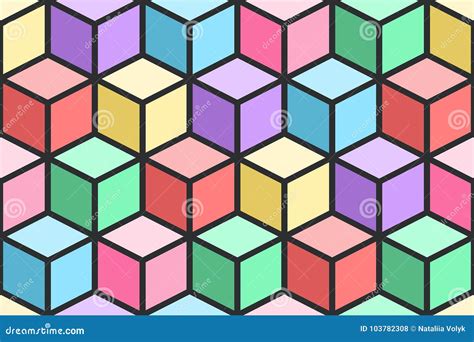 Teste Padr O Geom Trico Sem Emenda Colorido Ilustra O Do Vetor