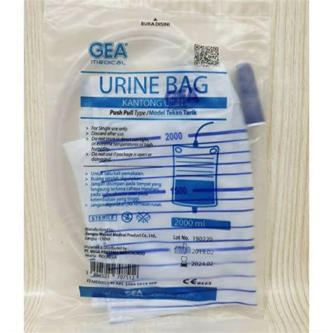 Jual Urine Bag Gea Kantong Urine Kantong Kencing Liter Shopee