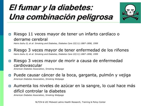 Ppt Diabetes Y Tabaco Una Combinaci N Peligrosa Powerpoint