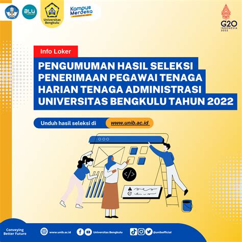 Pengumuman Hasil Seleksi Penerimaan Pegawai Tenaga Harian Tenaga