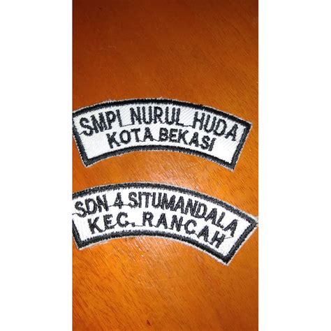 Jual BORDIR BADGE LOKASI SEKOLAH MURAH Shopee Indonesia