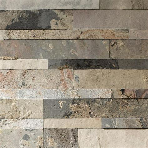 Aspect Peel and Stick Stone Overlay Kitchen Backsplash Sample- Medley ...