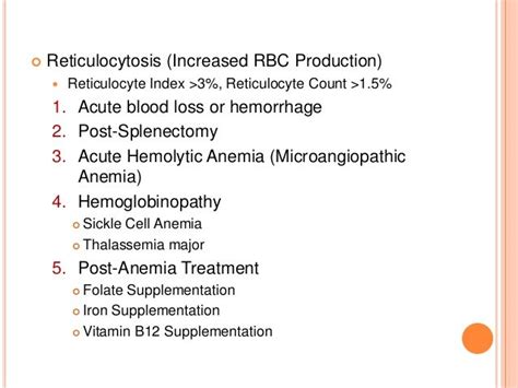 Reticulocyte Count Normal Range