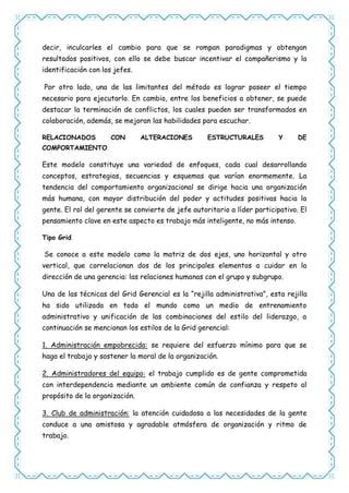 Modelos Del Desarrollo Organizacional Pdf