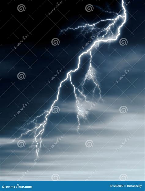 Lightning and storm clouds stock illustration. Illustration of digital ...