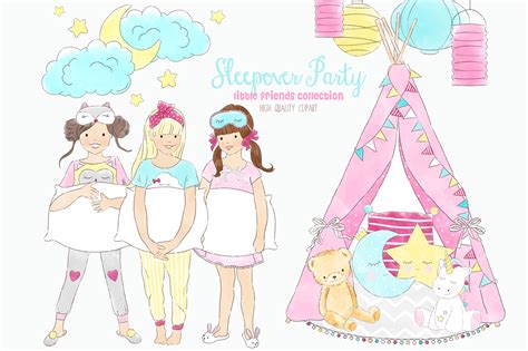 Birthday Sleepover Clip Art 20 Free Cliparts Download Images On